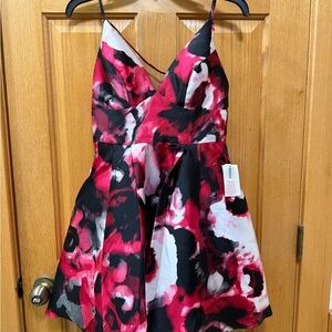B Darlin Dress in Red, Black, and White formal dress homecoming